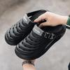 Casual Clogs Mens Sandals Summer EVA Beach Shoes for Men Fashion Hollow-out Slippers Solid Color Garden Shoes Closed-toe