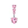 Stainless Steel Belly Button Ring With Zircon Belly Button Studs