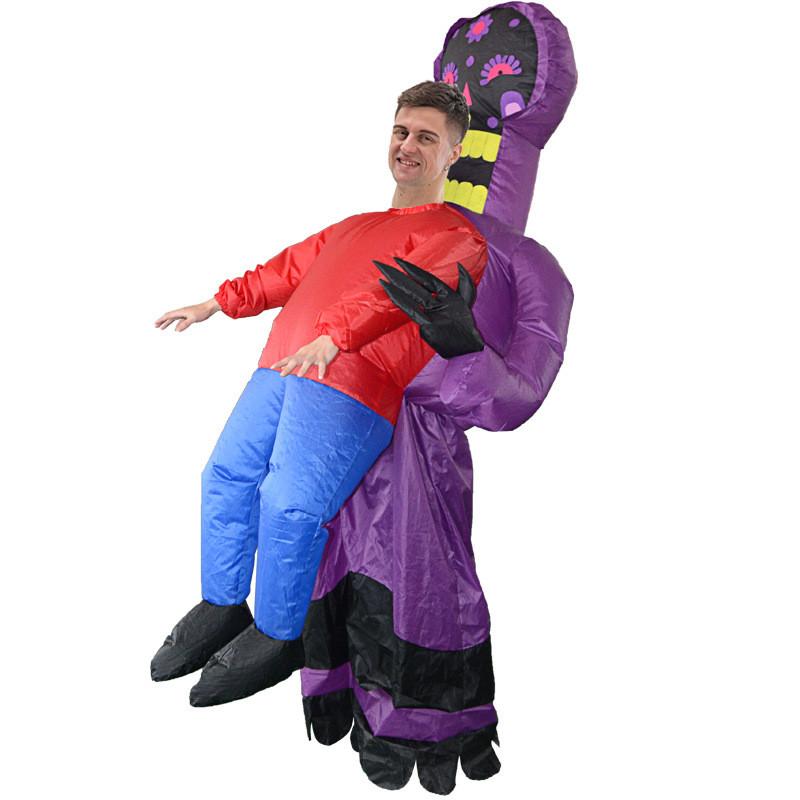 Fun Inflatable Costume For Halloween Featuring Alien And Santa Claus Designs For Adults