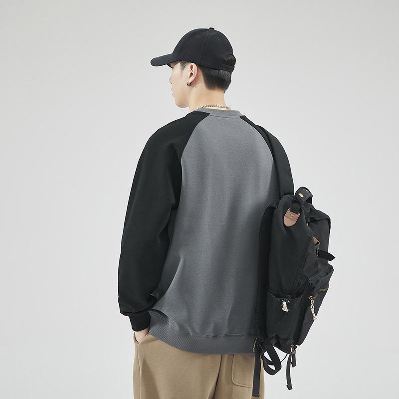 Pulover din lână integrat pentru bărbați de toamnă și iarnă, largi, marca americană la modă, topuri termice populare anul acesta