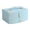 Jewelry Box Household Portable Jewelry Storage Box Large Capacity Necklace Children's Hair Accessories Flip Jewelry Storage Box Cross-border