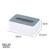 Scatola per fazzoletti in plastica minimalista moderna con coperchio in legno per ripostiglio in soggiorno e bagno