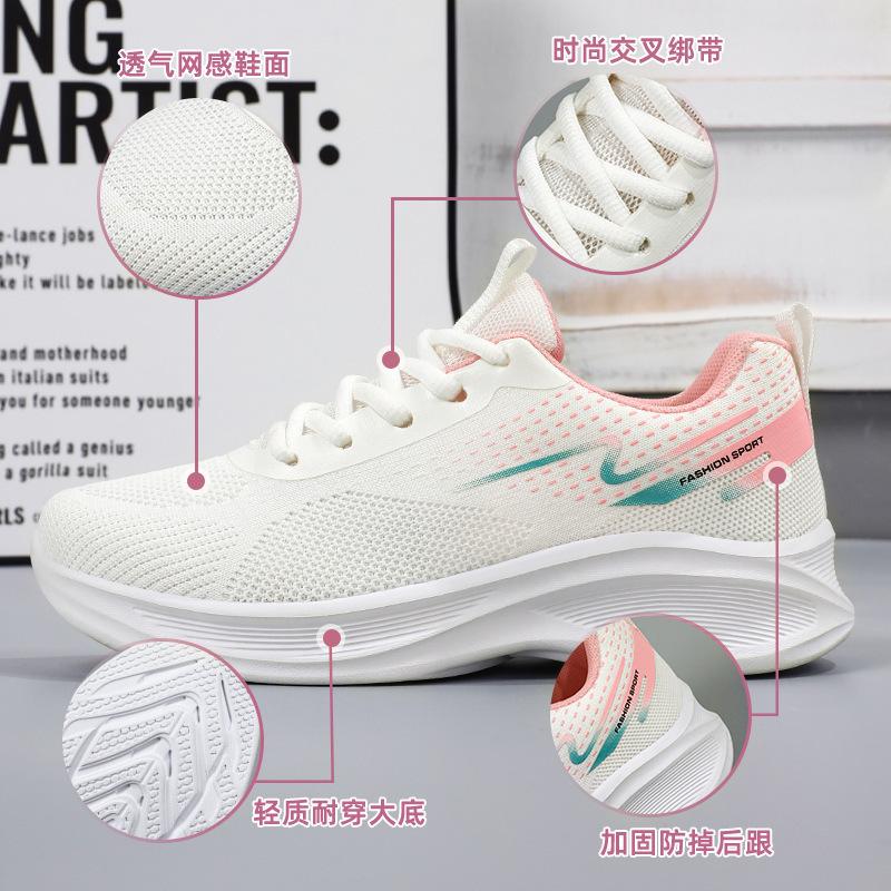 Shoes Women'S Autumn Running Shoes Soft Sole Comfortable Single Shoes Light Breathable Sports Shoes Women