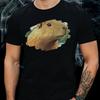 Unisexs Capybara Motif Cotton TShirt Size XS To XL