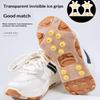 10 Studs Snow Ice Claw Anti-Skid Snow Ice Thermo Plastic Elastomer Climbing Shoes Spikes Grips Cleats Over Shoes Covers Crampons
