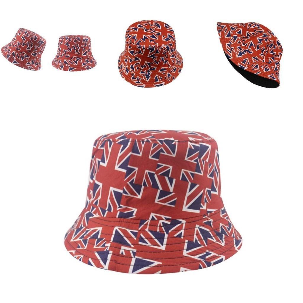 British Flag Reversible Bucket Hat Sun Protection For Outdoor Activities
