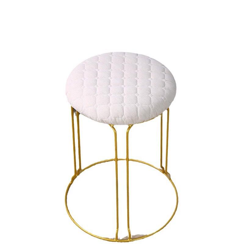 1PC Beschermhoes Antislip Effen Kleur Afneembaar Ronde Vorm Verdikt Stoelkussenhoes Minimalistische Stijl Krukhoes