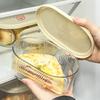 Bread Toast Storage Box Transparent Food Container Box With Lid Refrigerator Plastic Large Capacity Fresh Keeping Box