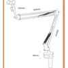 Adjustable Bedside Tablet Stand, Rotatable Long-Arm Metal Desktop Tablet Stand, Bedside Lazy Phone Holder