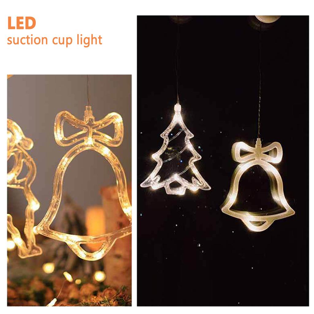 Christmas Cartoon Suction Cup String Lights Fashionable Multi-Color Light String For Festival Parties