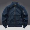 2026 Herren Pilotenjacke aus reiner Baumwolle, Frühling/Herbst Lockerer Schnitt, Große Größen, Arbeitskleidung im Baseball-Stil, Leicht.