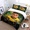 Set Biancheria da Letto Stella del Calcio Set Biancheria Copripiumino Set Copripiumino Federe (1 * Copripiumino 2 * Federe, senza piumino)
