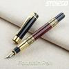 Classical Wood Grain Metal Signature Pen High-Grade Business Fountain Pen 0.5mm Rollerball Pen