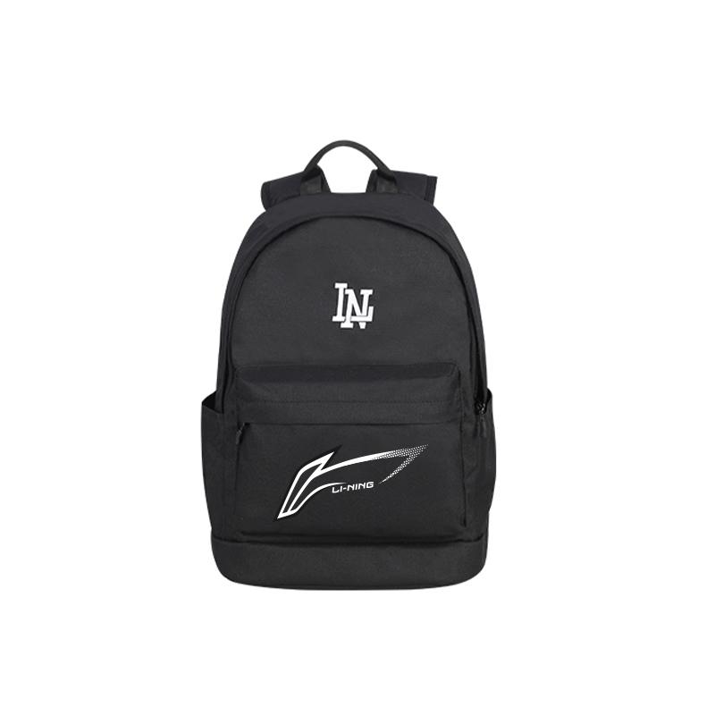 Li Ning Polyester Backpack Unisex Black YBSU177-13