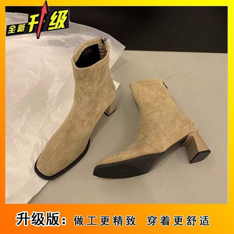 

Fashion versatile women s Martin boots 2025 autumn and winter new high-end simple and comfortable retro style thin boots 40