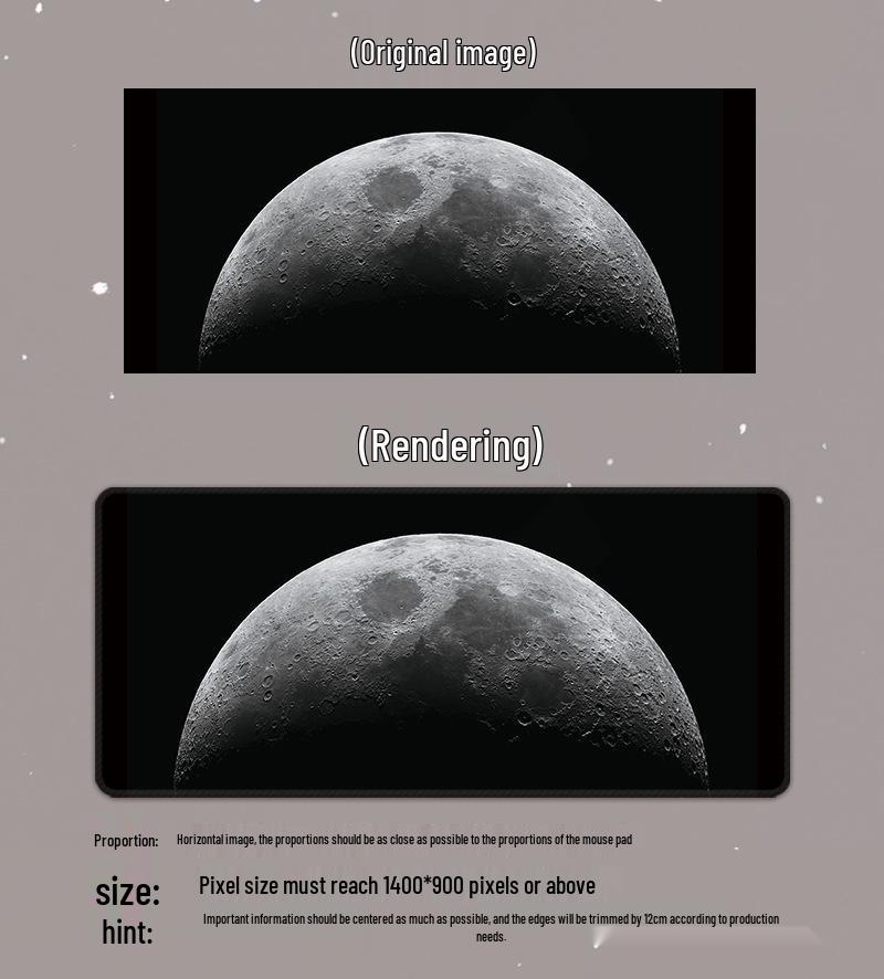 Extra Large Starry Sky Gaming Mouse Pad – Non-Slip, Thick for Dormitory or Office