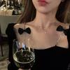 Fashion light luxury pearl necklace titanium steel does not fade women's versatile high-end sense collarbone chain exquisite accessories