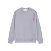 Sweatshirt Unisexe AMI ANCIENT en Coton avec Petite Broderie Cœur - Style Automne/Hiver, Col Rond, Coupe Ample, Décontracté.