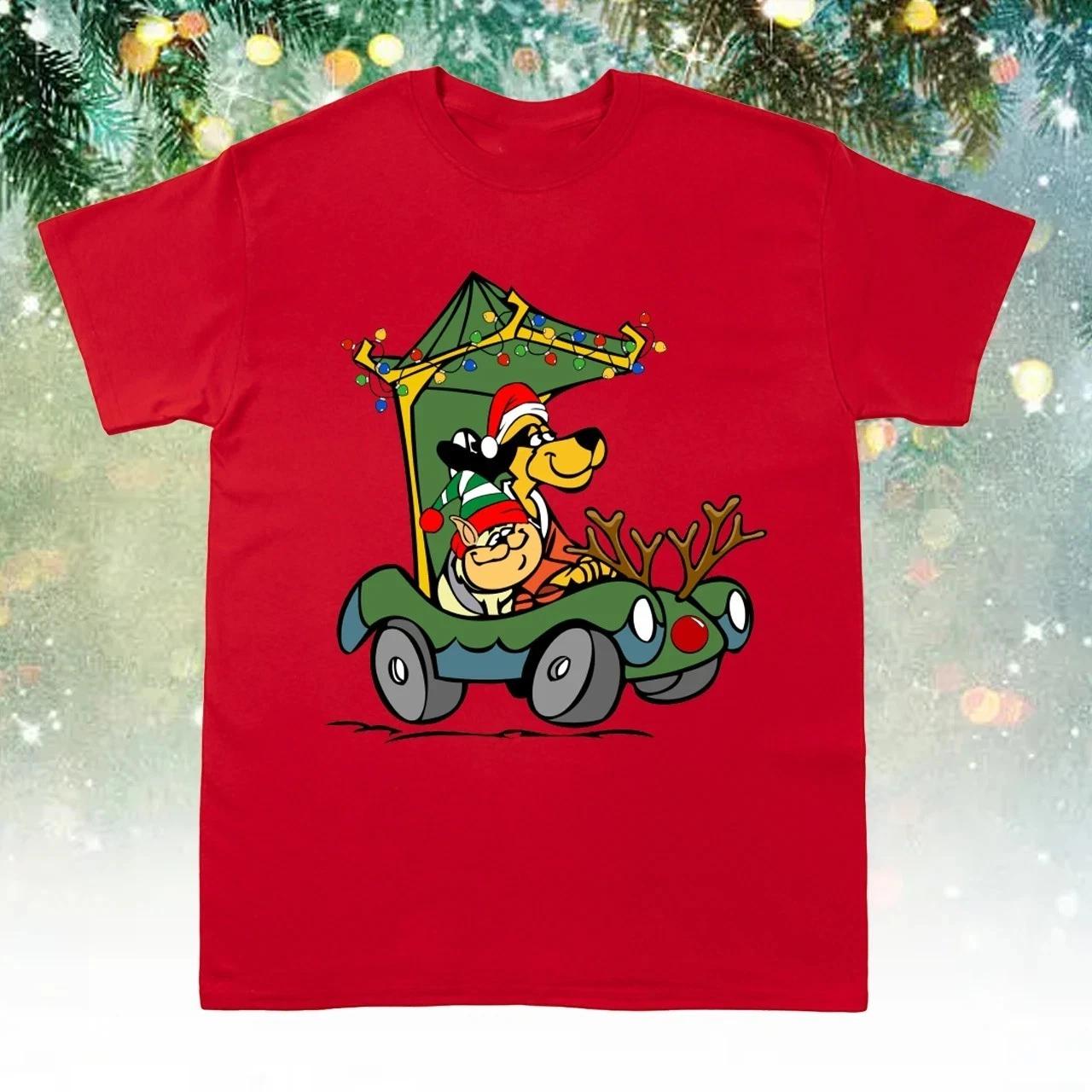 Hong Kong Phooey Xmas Car Gift Christmas Red All Size T-Shirt S