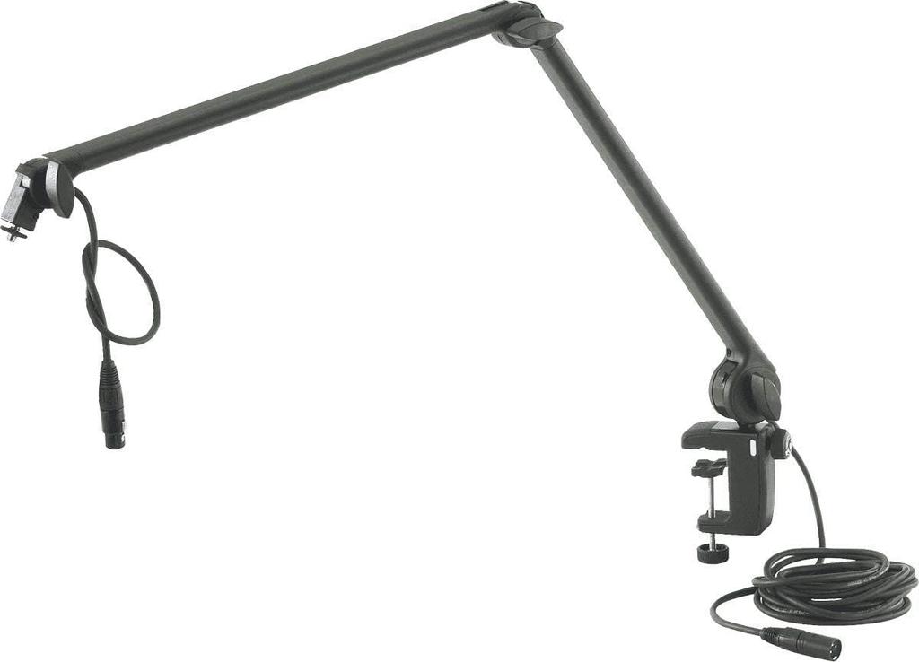 Desk Arm Type Microphone Stand Black K&M [23860] Color