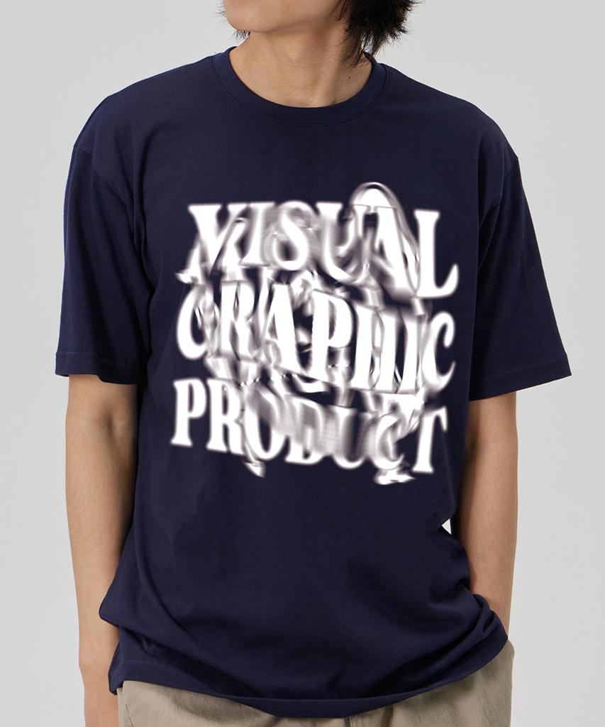 BY.L Spin Logo Short Sleeve T-Shirt Navy