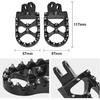 NICECNC Black 57mm Wide Foot Pegs Pedals Rests Dirt Bike Compatible with Suzuki DRZ400S/DRZSM 2000 2001 20002 2003 2004 2005-2020 2021 2022 2023