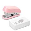 Mini-Tacker-Set Tragbarer Kleiner Tacker und Klammern zum Binden von Papier Student Büro Schreibwaren Blau Rosa Weiß