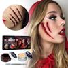 Makeup Kit Scars Wax Halloween Special Effects Stage Wound Wax Plasma Wax With Fake Sponge Wood H5D3