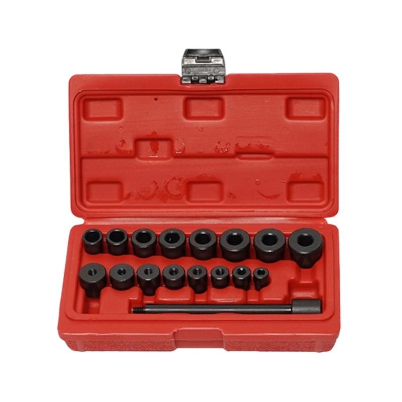 17pc Carbon Steel Clutch Alignment System Tool Set 0.1mm Error Control For 99% Car Models Includes Portable Storage Case