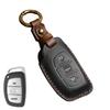 Premium Genuine Leather Key Case for Hyundai IX35, Sonata, Elantra, Verna, and Mistra - Protective Shell