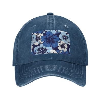 Epic Hibiscus Hawaiian Floral Aloha Denim Cap Casual Baseball Caps Adjustable Hat Summer Unisex Baseball Hats