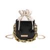 Trendy And Fashionable Pu Bucket Bag For Women With Soft Texture And Chain Strap