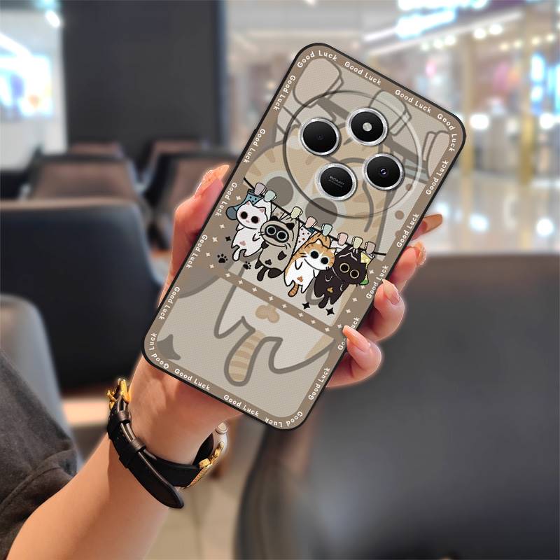 Protective Full Wrap Phone Case For Redmi 14C 4G/14R 5G/A3 Pro 4G/POCO C75 Graffiti Anti-knock Phone Pouch Soft Case TPU