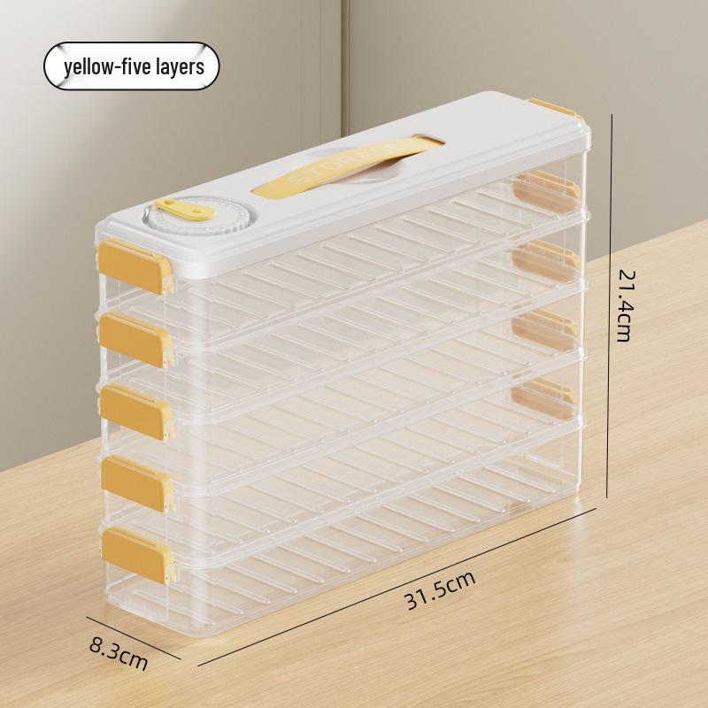 Food-Grade Multi-Layer Dumpling Storage Box for Refrigerator/Freezer