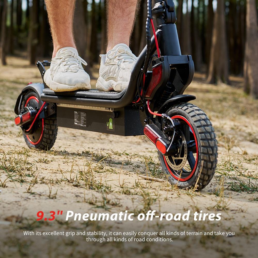 W8 Electric Scooter 750W Motor 48V14Ah Battery, 40km/h Max Speed 9.3” Off-Road Tires, Triple Brake with App Dual Suspension Escooters
