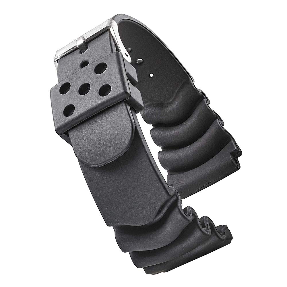 Náhradní řemínek k hodinkám Seiko, šířka uchycení 18 mm 20 mm 22 mm 24 mm, vodotěsný gumový řemínek pro potápění, gumový řemínek DAL0BP SKA293J2 SKA291J1 (24 mm)