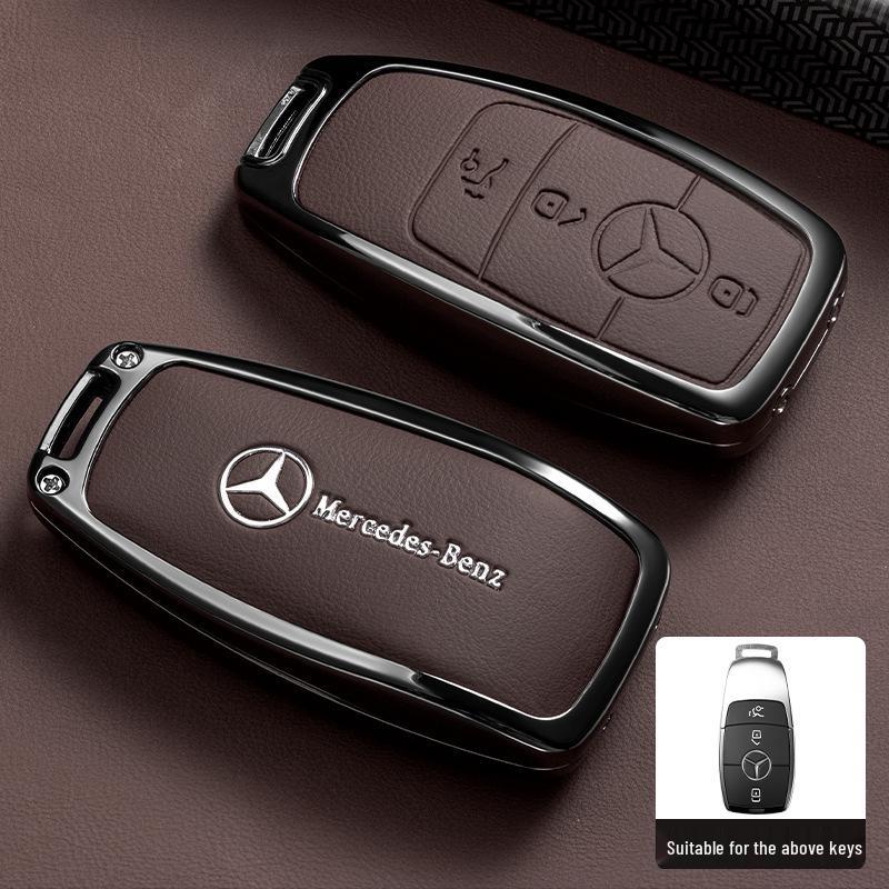 Premium Key Case for Mercedes-Benz E300L: Fits E-Class, C-Class, C260L, C200L, A200L, GLC300L