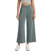 Women High Waist Wide Leg Cropped Pants Casual Loose Fit Trousers with Pockets Suitable for Everyday Wear
