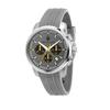 Mens Watch SUCCESSO Series Quartz Date Display Chronograph 42mm Gray Yellow Dial 5 ATM Water Resistant Silicone Band Fashion Gift