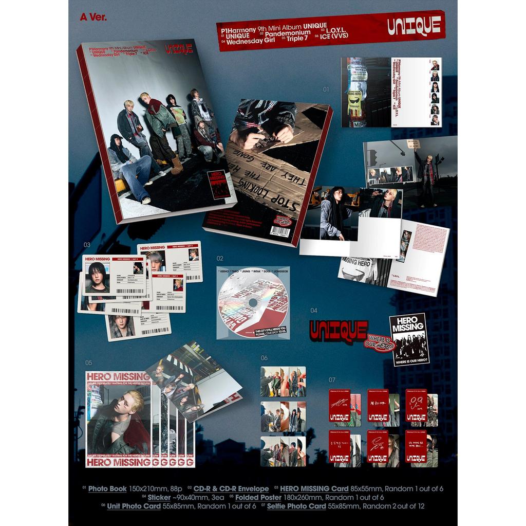 (KORZYŚCI Z ZAMÓWIENIA W PRZEDSPRZEDAŻY) P1Harmony - UNIQUE (Fotoksiążka wer.)