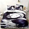 Black Butler 3pc set Perfect for bedroom use Comfortable bedding set includes a duvet cover and two pillowcases Ideal birthday or Christmas gift