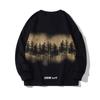 Oversized Streetwear Graphic Print Crewneck Sweatshirt Unisex Loose Fit Long Sleeve Hoodie-Free Pullover Fall