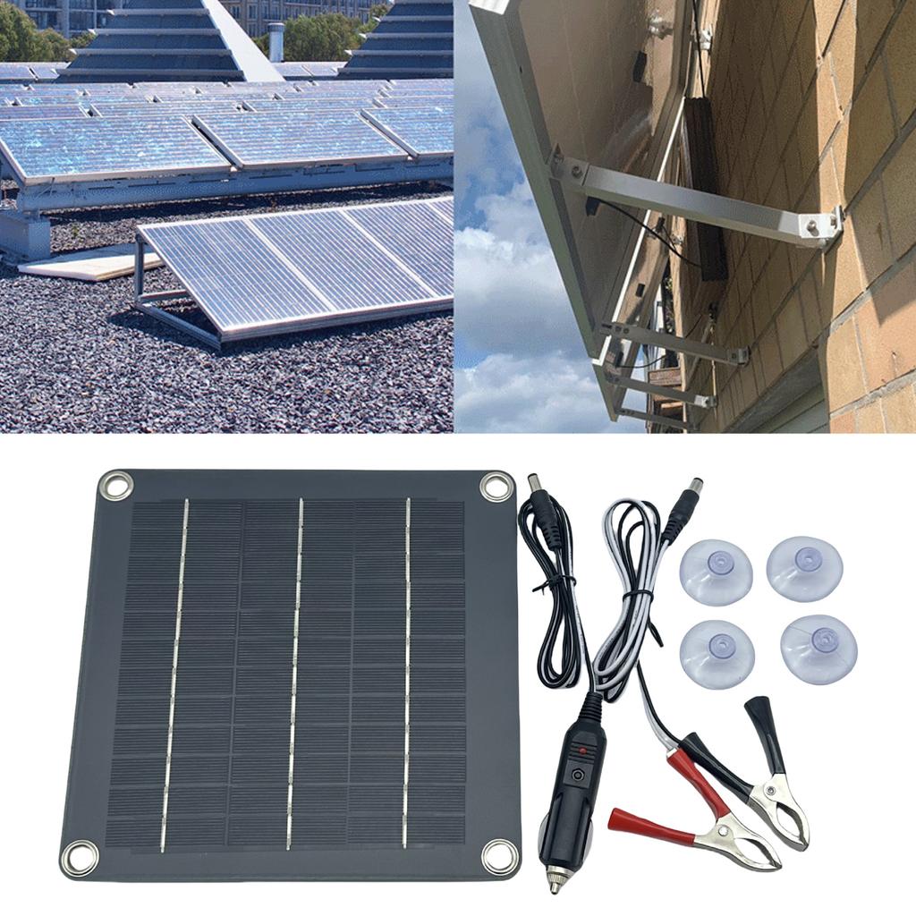 10W 12V Solar Panel Dripping Glues Plate With Wire Solar Panel Polycrystalline Silicon Board for Toy Car Use