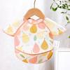 Sleeveless Design Waterproof Baby Bib Oil-resistant Material Full Body Cover Bib  Toddler Feeding