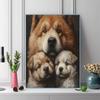 Chow Chow Pattern  3pcs 100% Round Full Drill 5D DIY Diamond Painting Embroidery Cross Stitch Rhinestone Décor