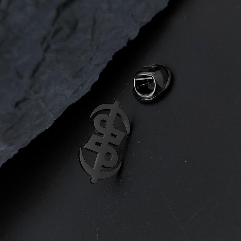 

Creative Gold Coin Symbol Men s Brooch Cufflinks Suit Dress Accessories Personalized Versatile Clothing 14k