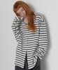 Lense Stripe Button Long Sleeve White