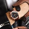 BINBOND With Gift Box Luxury Crocodile Leather Watch Analog Quarzt Wirst Watches Trendy Gifts