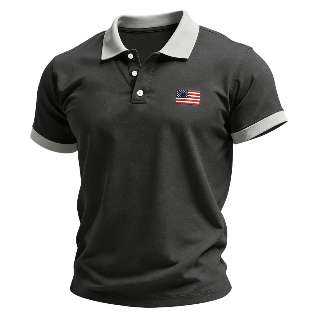 Men's Summer Print Short Sleeve Lapel Shirt Men's Casual Fashion Shirt