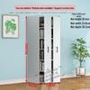 Compact Sliding Dustproof Bookshelf with Wheels and Hidden Gap Storage
